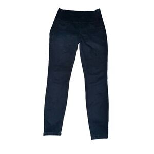 Spanx Alexia High Waisted Jeggings Women's S Blue Side Zip High Rise Compression